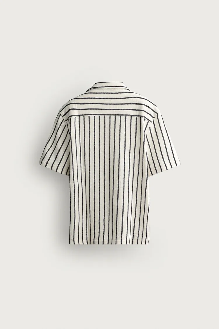 پیراهن مردانه زارا مدل Textured Weave - تصویر 8