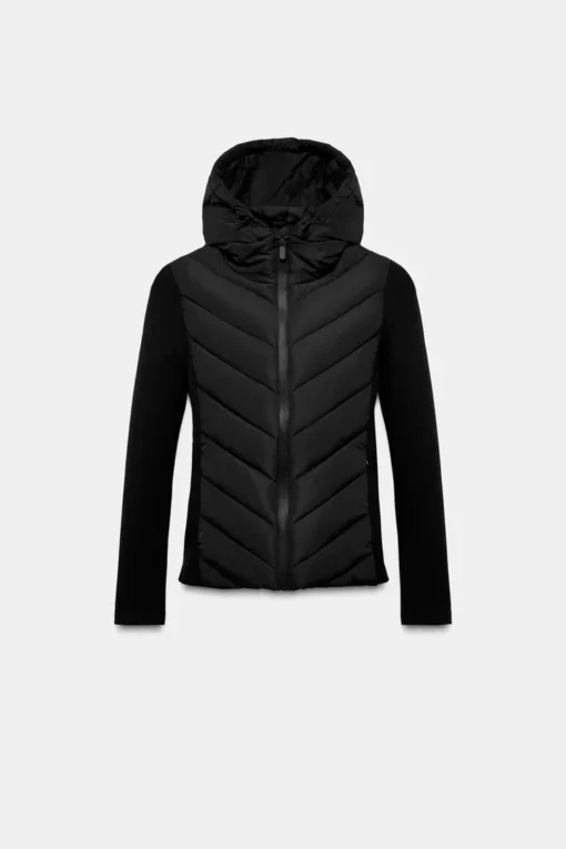 کاپشن پافر ترکیبی زنانه zara مدل 8073/257