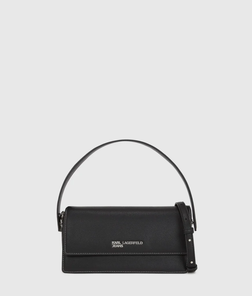 کیف دستی زنانه Karl Lagerfeld مدل Metal Logo Top Handle Bag مشکی