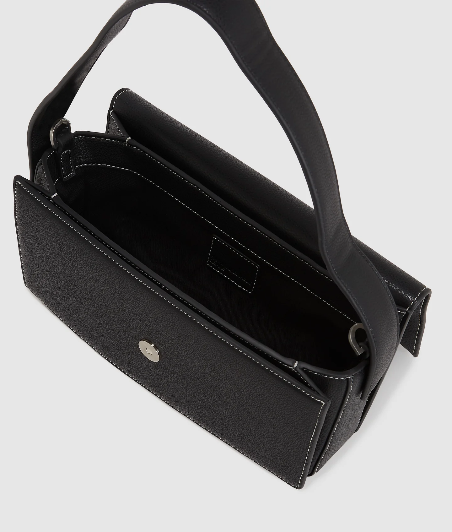 کیف دستی زنانه Karl Lagerfeld مدل Metal Logo Top Handle Bag مشکی - تصویر 5