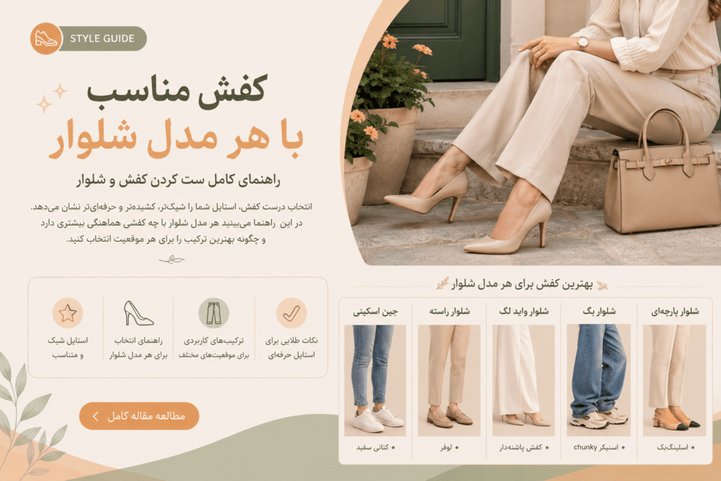 کفش مناسب با هر شلوار