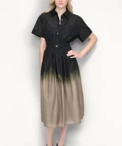 پیراهن زنانه DKNY مدل Ombré Midi