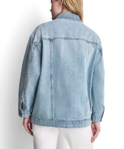 Alternative view of کت جین زنانه DKNY مدل Trucker Jacket with Studs