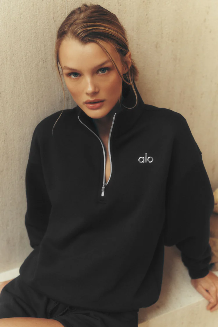 سویشرت یقه ایستاده Alo Yoga Accolade 1/4 Zip Pullover