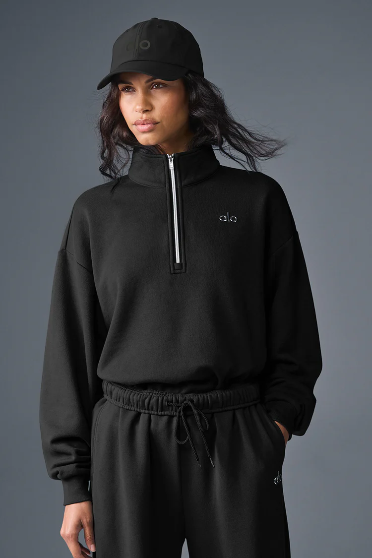 سویشرت یقه ایستاده Alo Yoga Accolade 1/4 Zip Pullover - تصویر 2