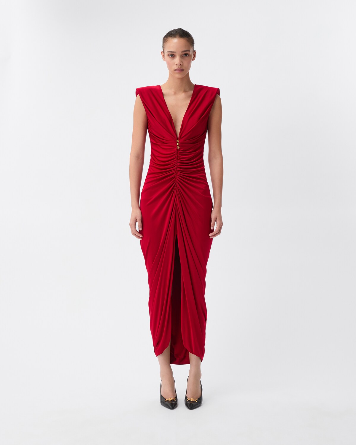 لباس شب ورساچه مدل Viscose‑Jersey Gown زنانه - تصویر 2
