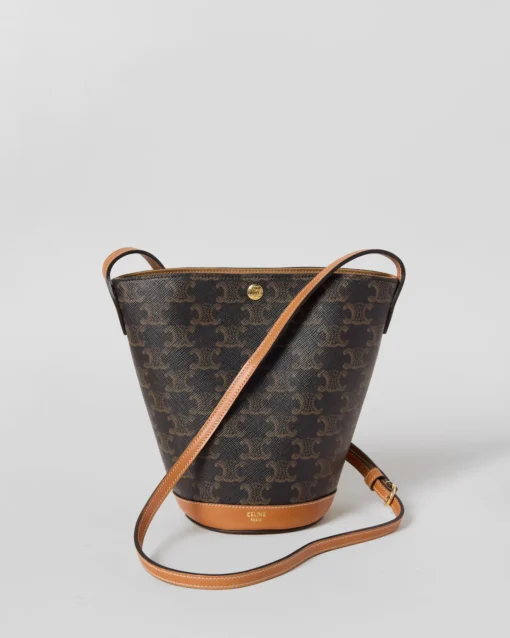کیف CELINE Small Bucket از Triomphe Canvas