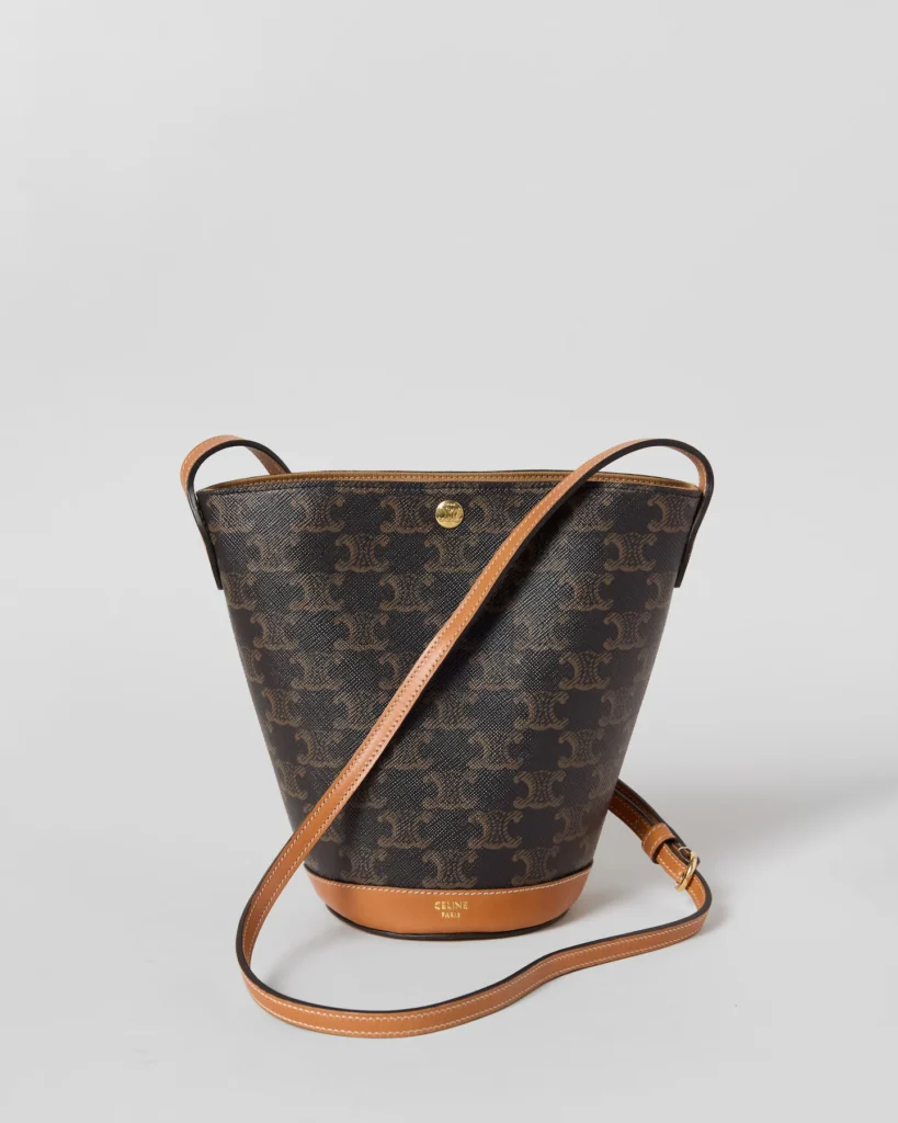 کیف CELINE Small Bucket از Triomphe Canvas