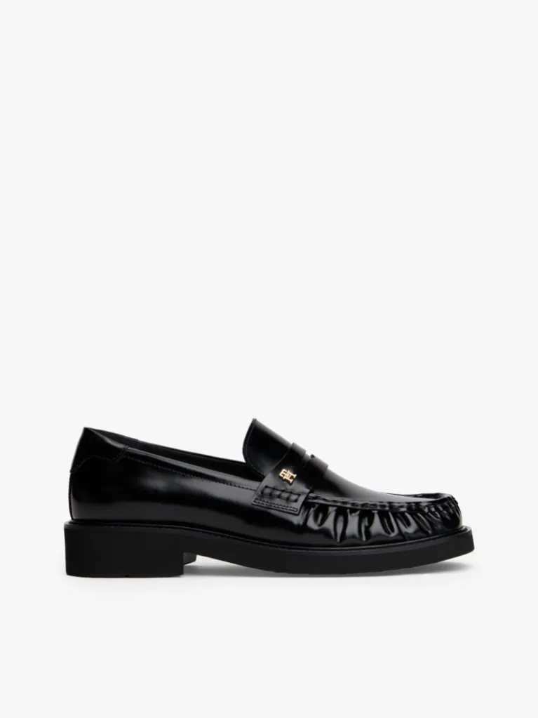 لوفر چرمی زنانه تامی هیلفیگر مدل Leather Square Toe